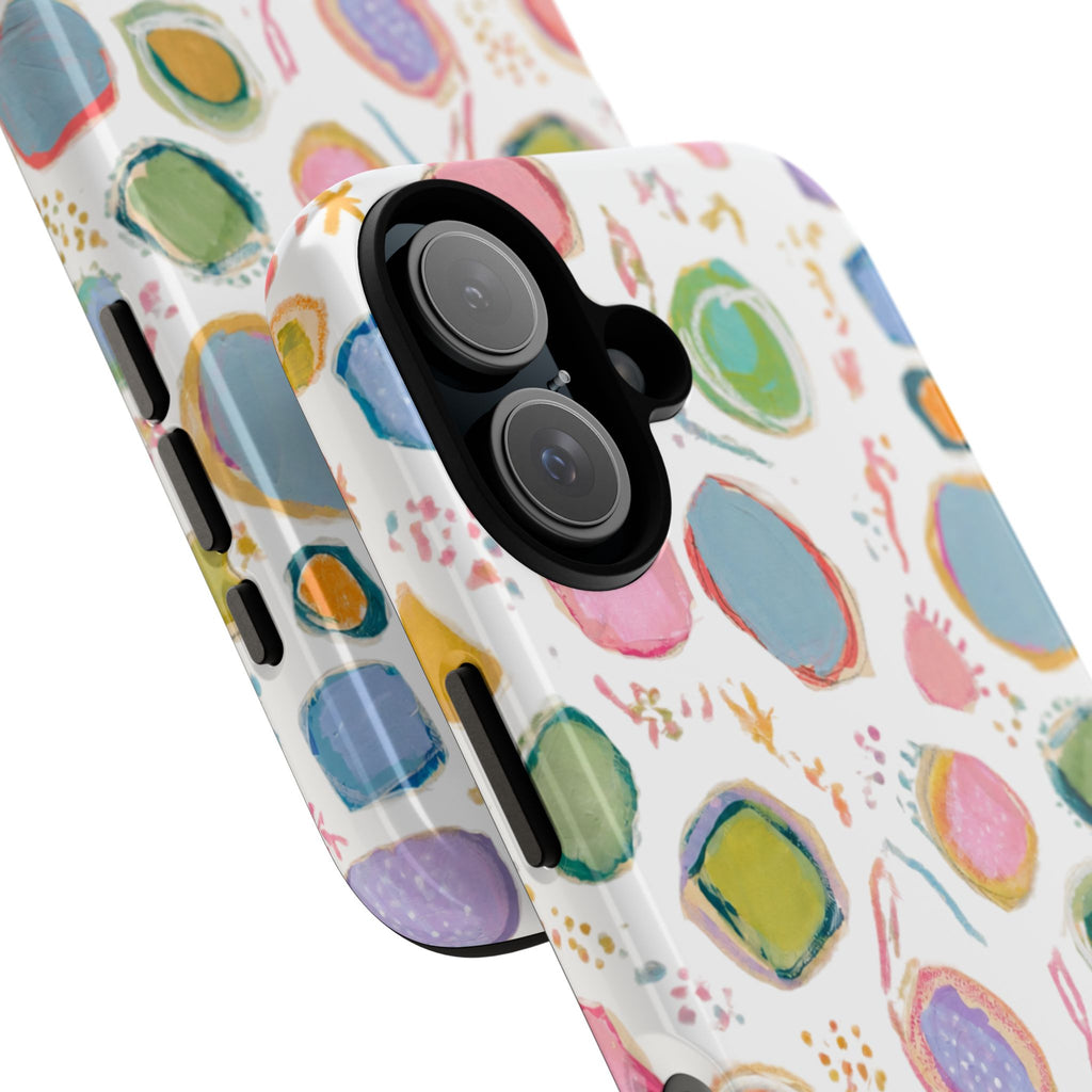 Colorful Abstract Shapes Tough Phone Case