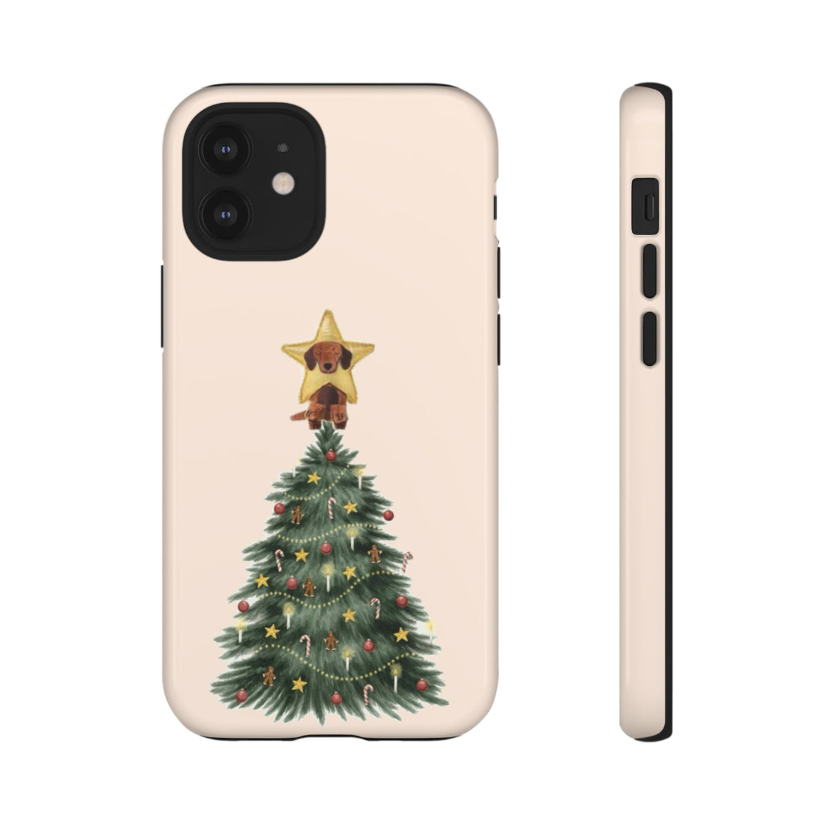 Christmas Tree Tough Phone Case with Star Tree Topper