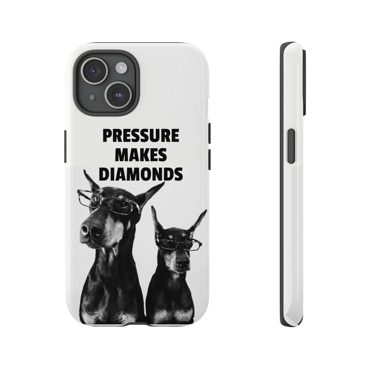 'Pressure Makes Diamonds' Doberman Graphic Protective Cover