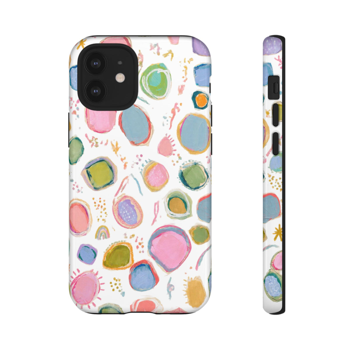 Colorful Abstract Shapes Tough Phone Case