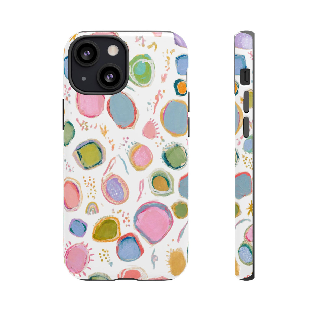 Colorful Abstract Shapes Tough Phone Case