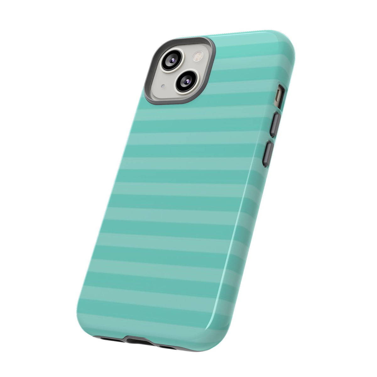 Aqua Mint Striped Phone Case