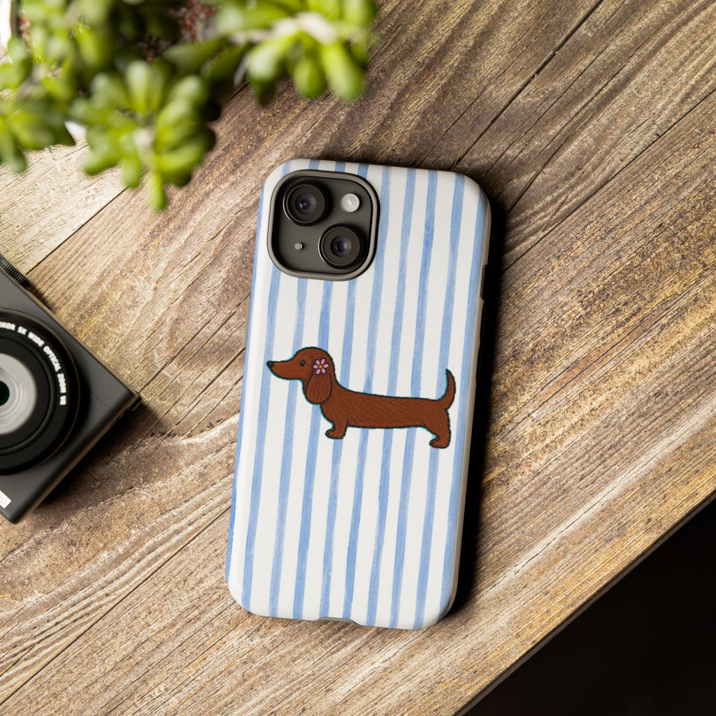Dachshund Stripe Tough Phone Case