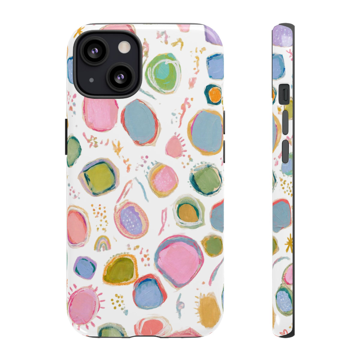 Colorful Abstract Shapes Tough Phone Case