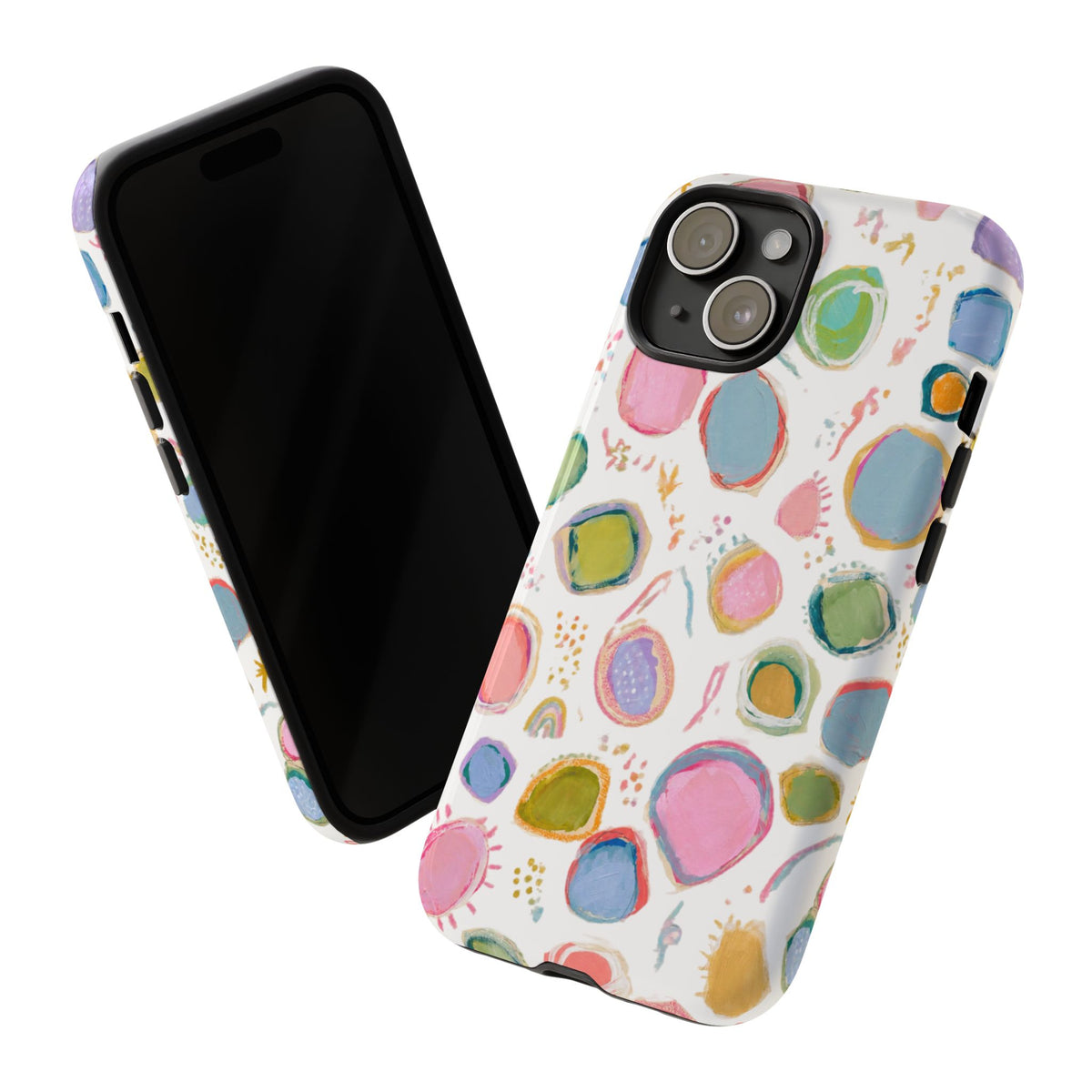 Colorful Abstract Shapes Tough Phone Case