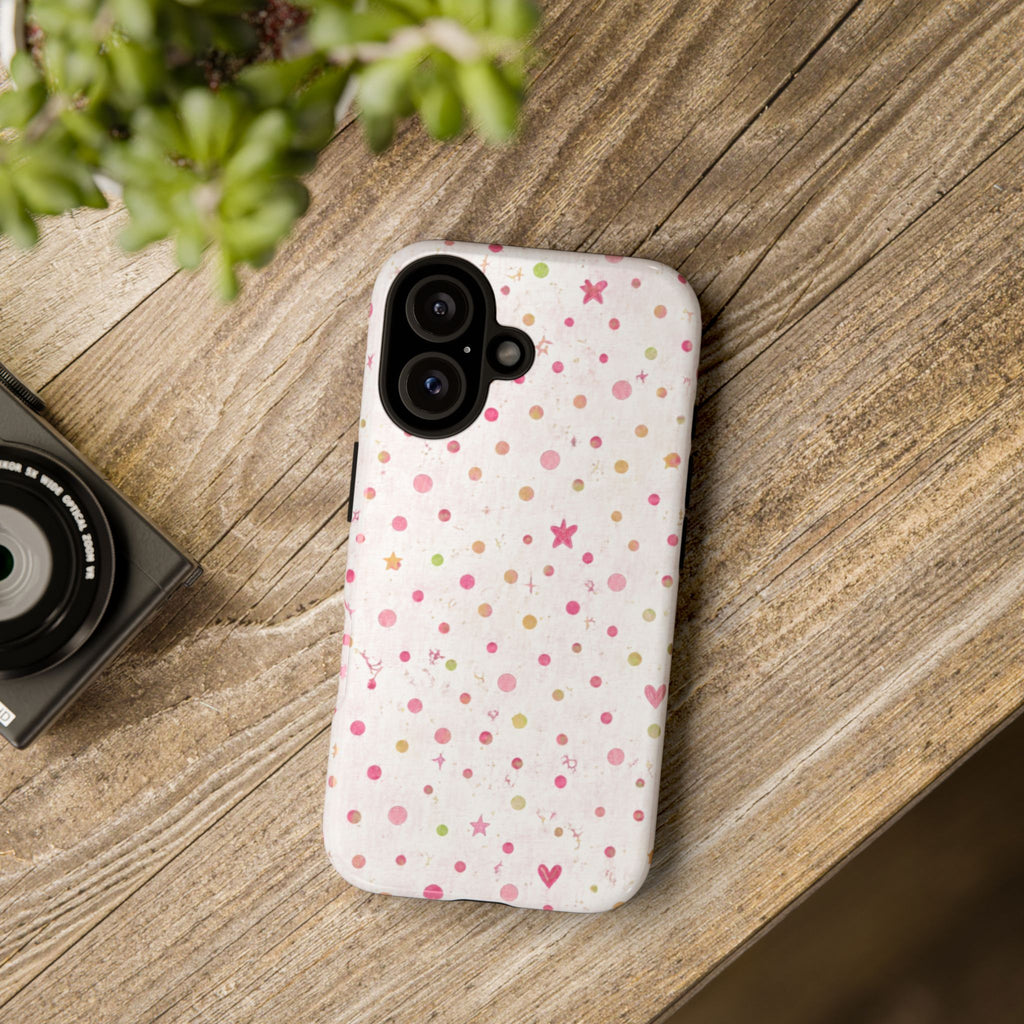Pastel Hearts & Stars Tough Phone Case