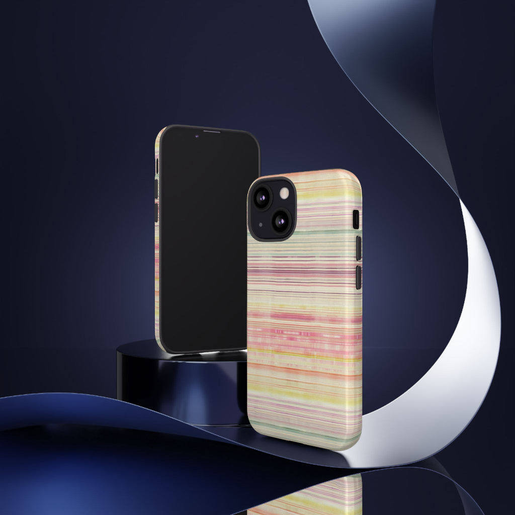 Pastel Striped Tough Phone Case