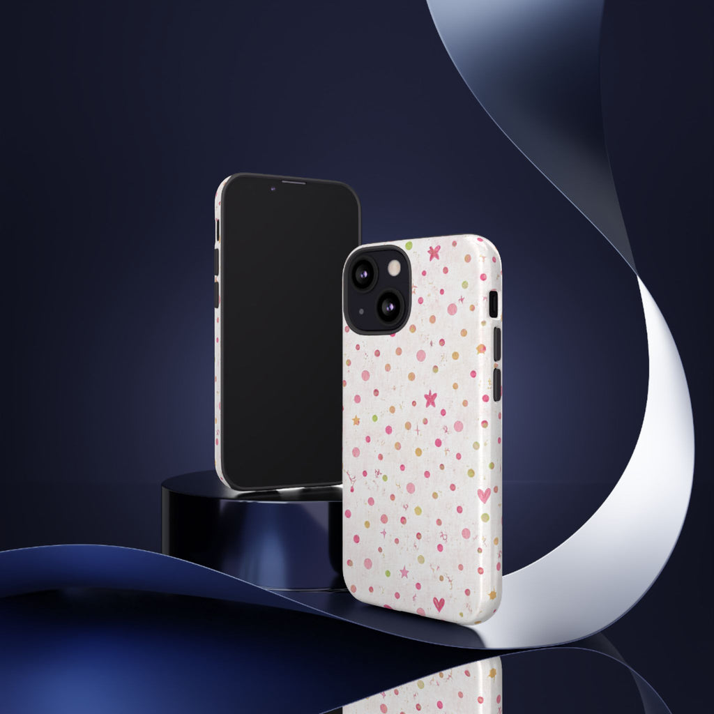 Pastel Hearts & Stars Tough Phone Case