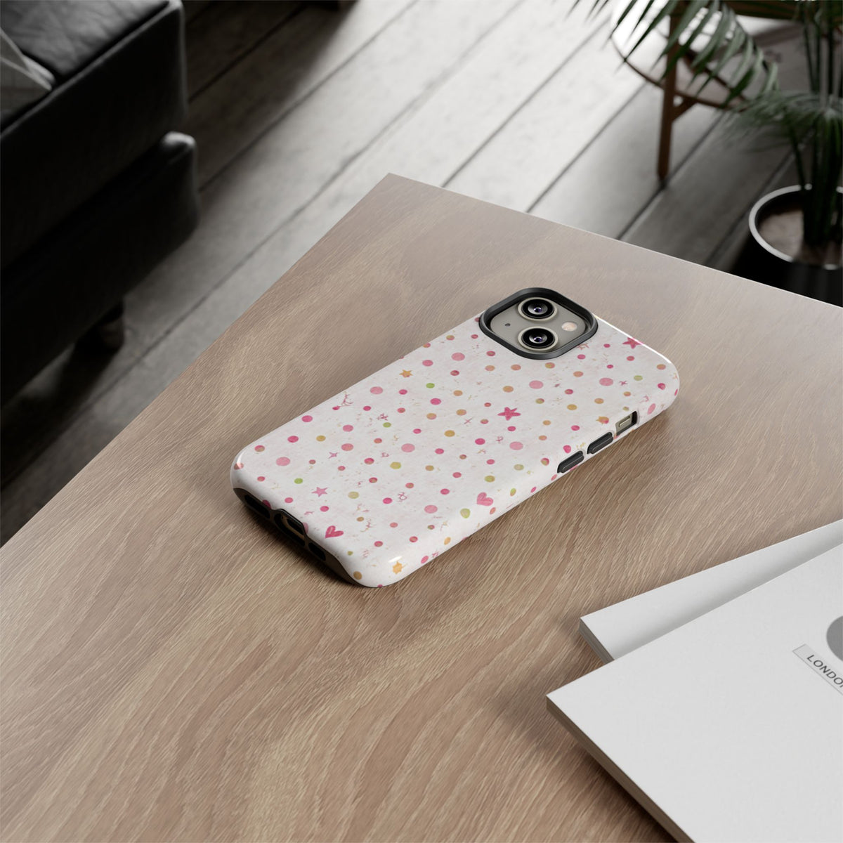 Pastel Hearts & Stars Tough Phone Case