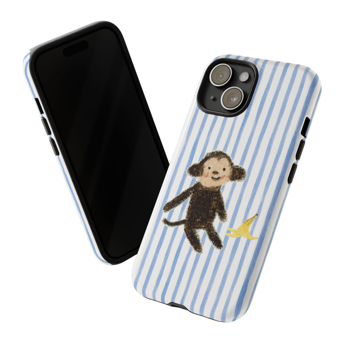 Striped Monkey Phone Case