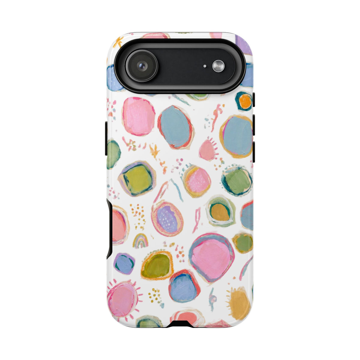 Colorful Abstract Shapes Tough Phone Case