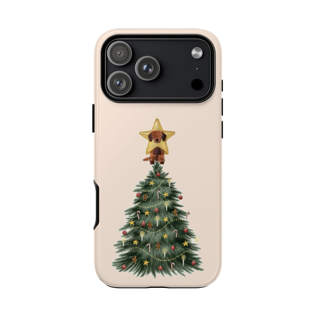 Christmas Tree Tough Phone Case with Star Tree Topper
