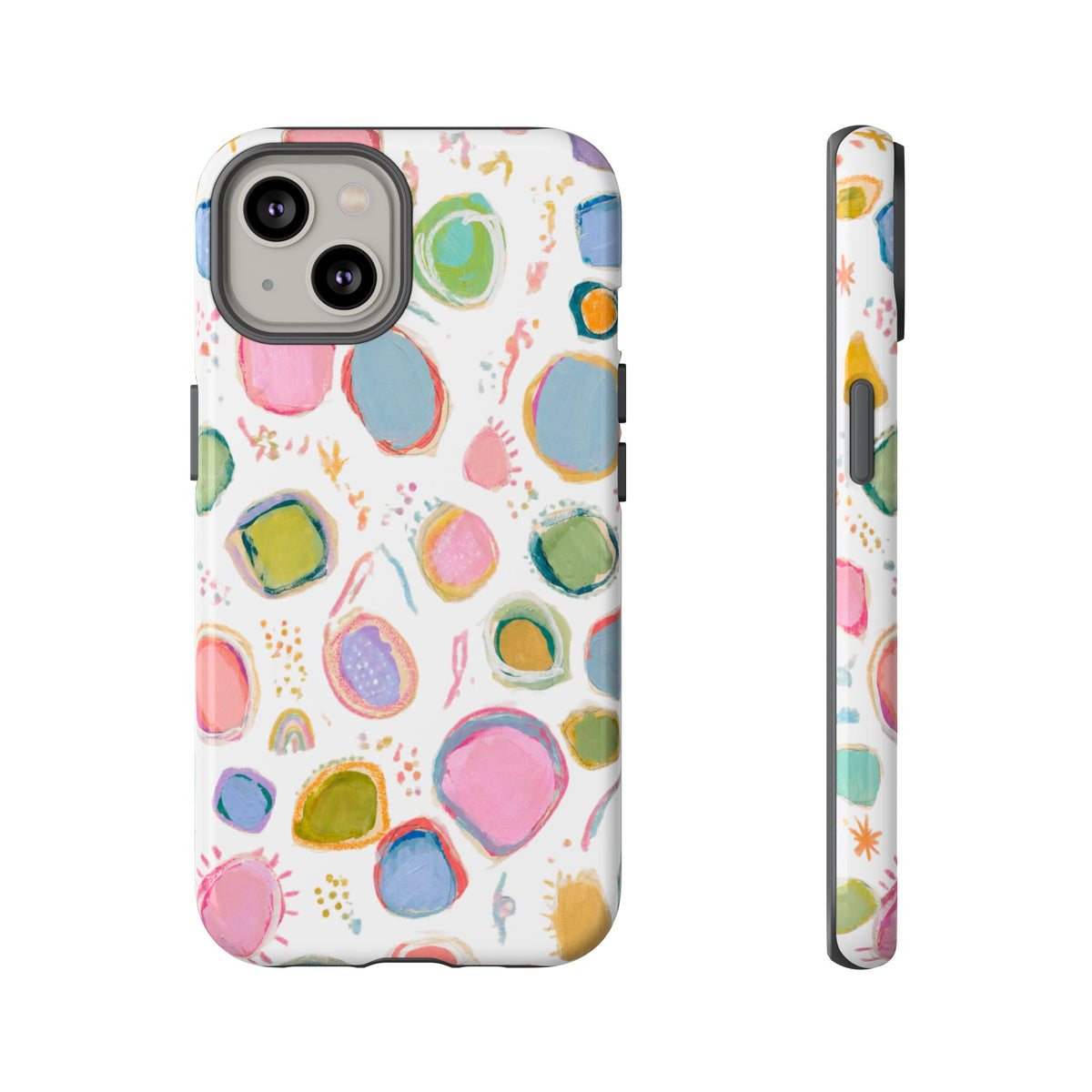Colorful Abstract Shapes Tough Phone Case