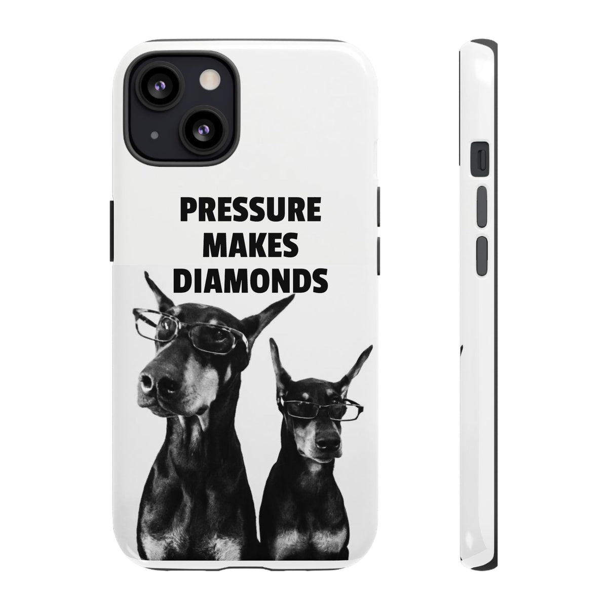 'Pressure Makes Diamonds' Doberman Graphic Protective Cover