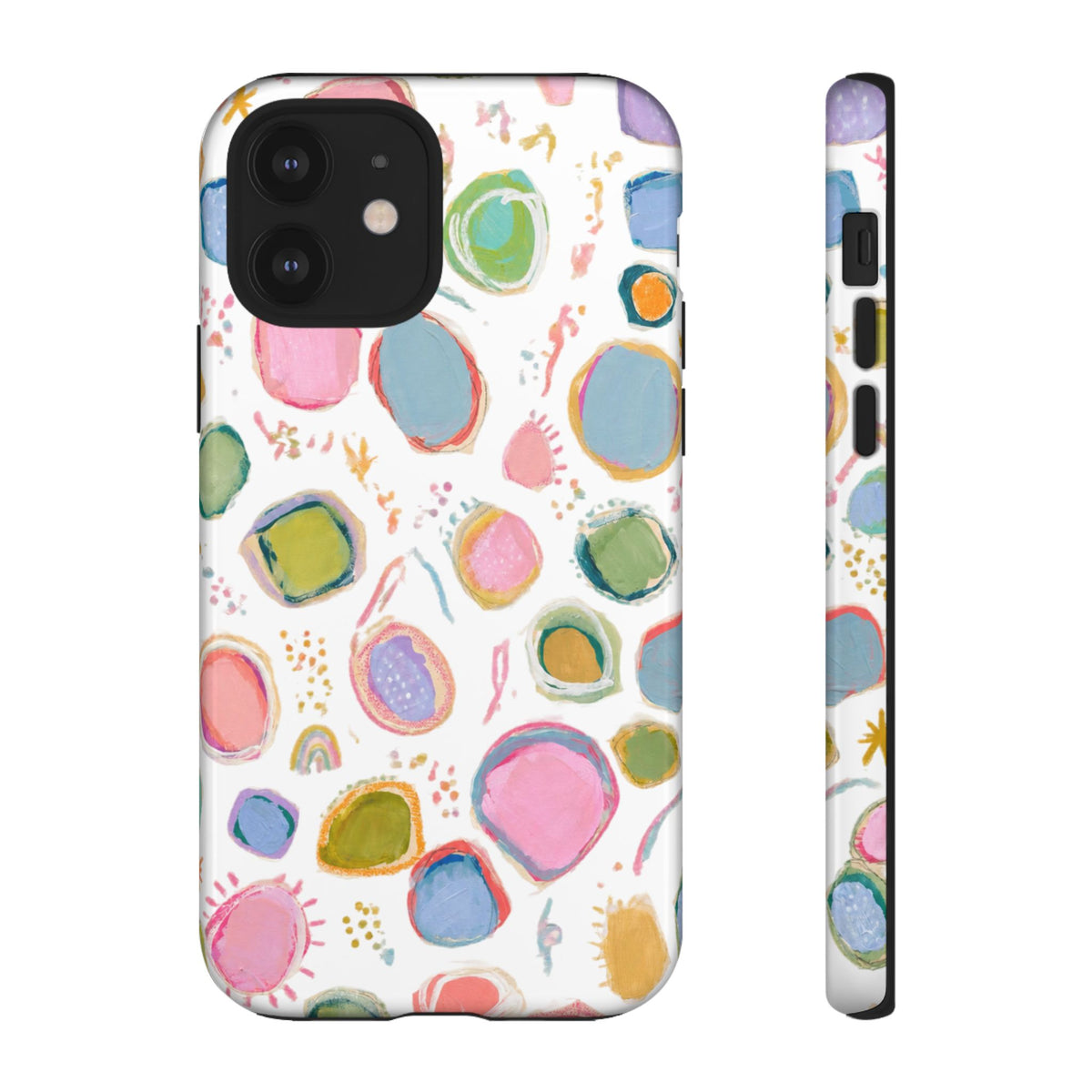 Colorful Abstract Shapes Tough Phone Case