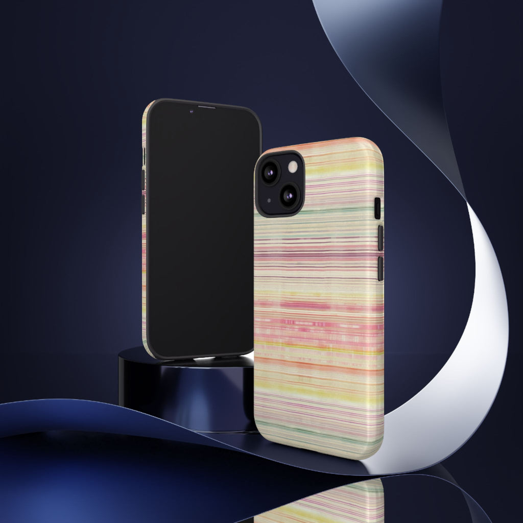 Pastel Striped Tough Phone Case