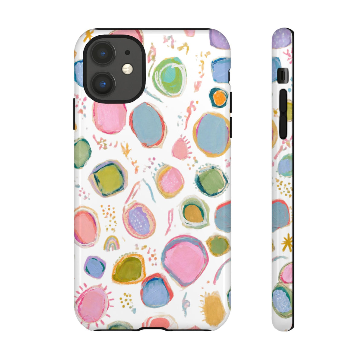 Colorful Abstract Shapes Tough Phone Case