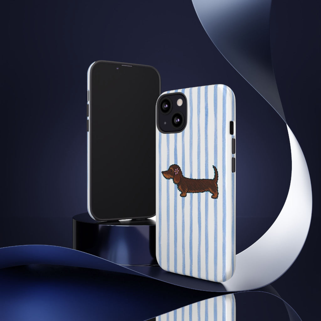 Wire Haired Dachshund Stripe Phone Case