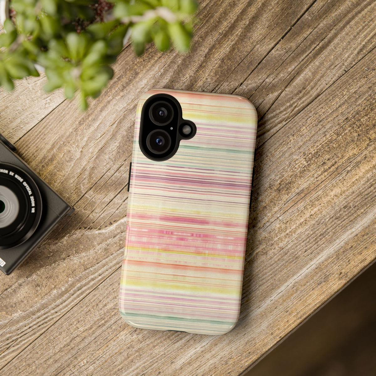 Pastel Striped Tough Phone Case