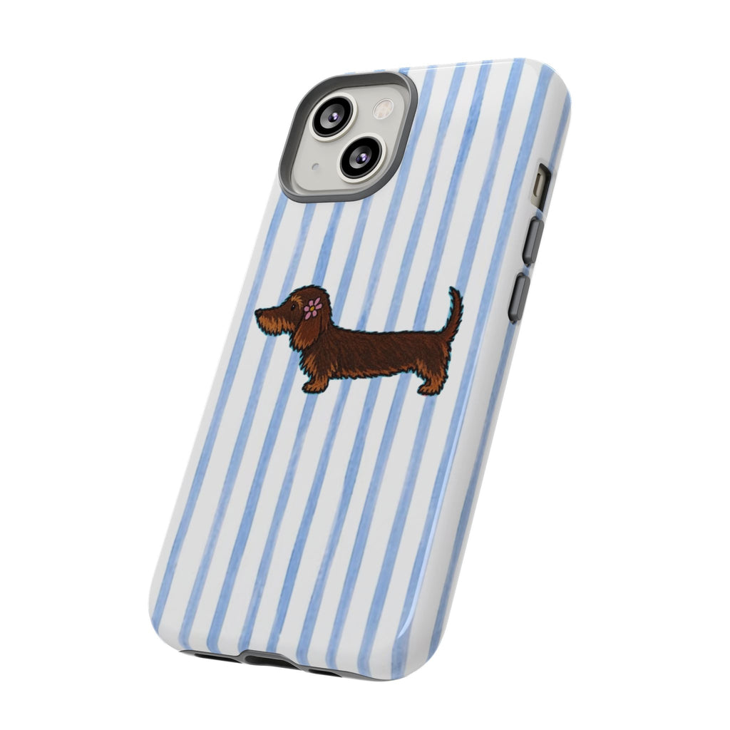 Wire Haired Dachshund Stripe Phone Case