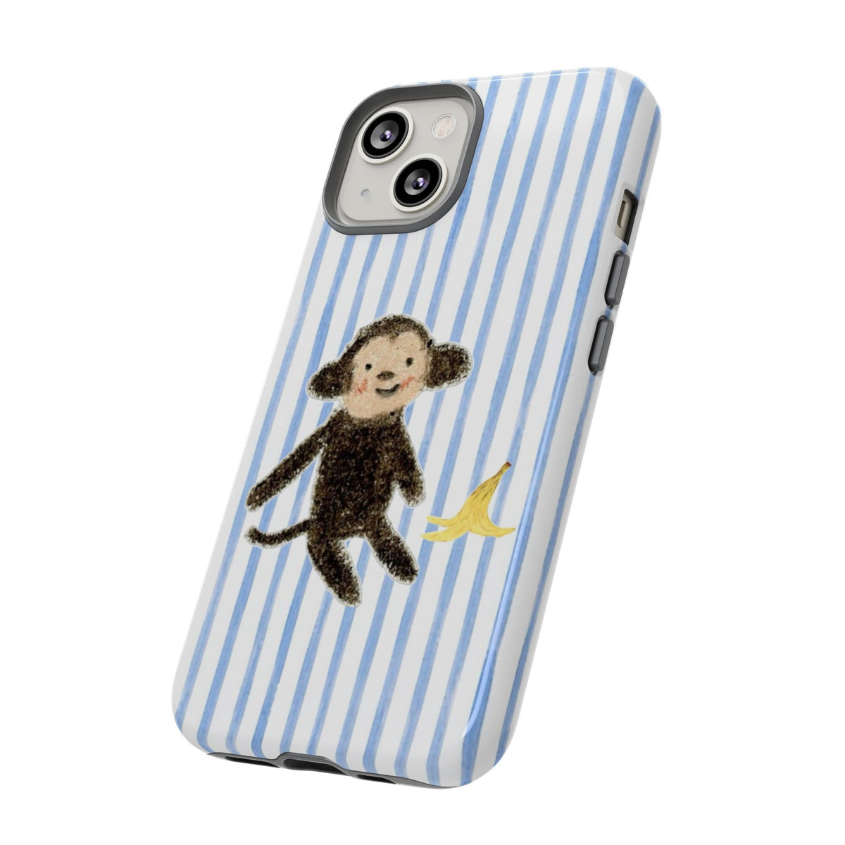 Striped Monkey Phone Case