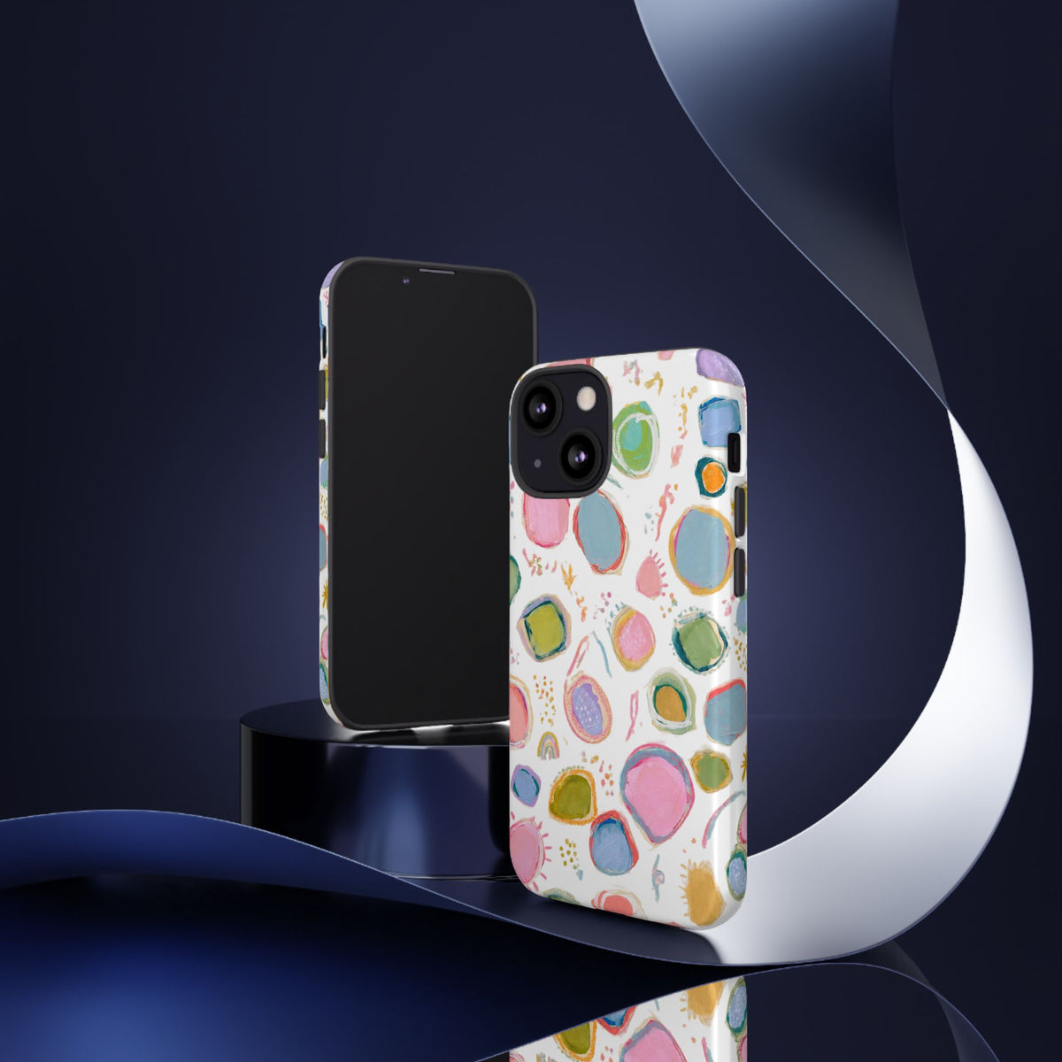Colorful Abstract Shapes Tough Phone Case