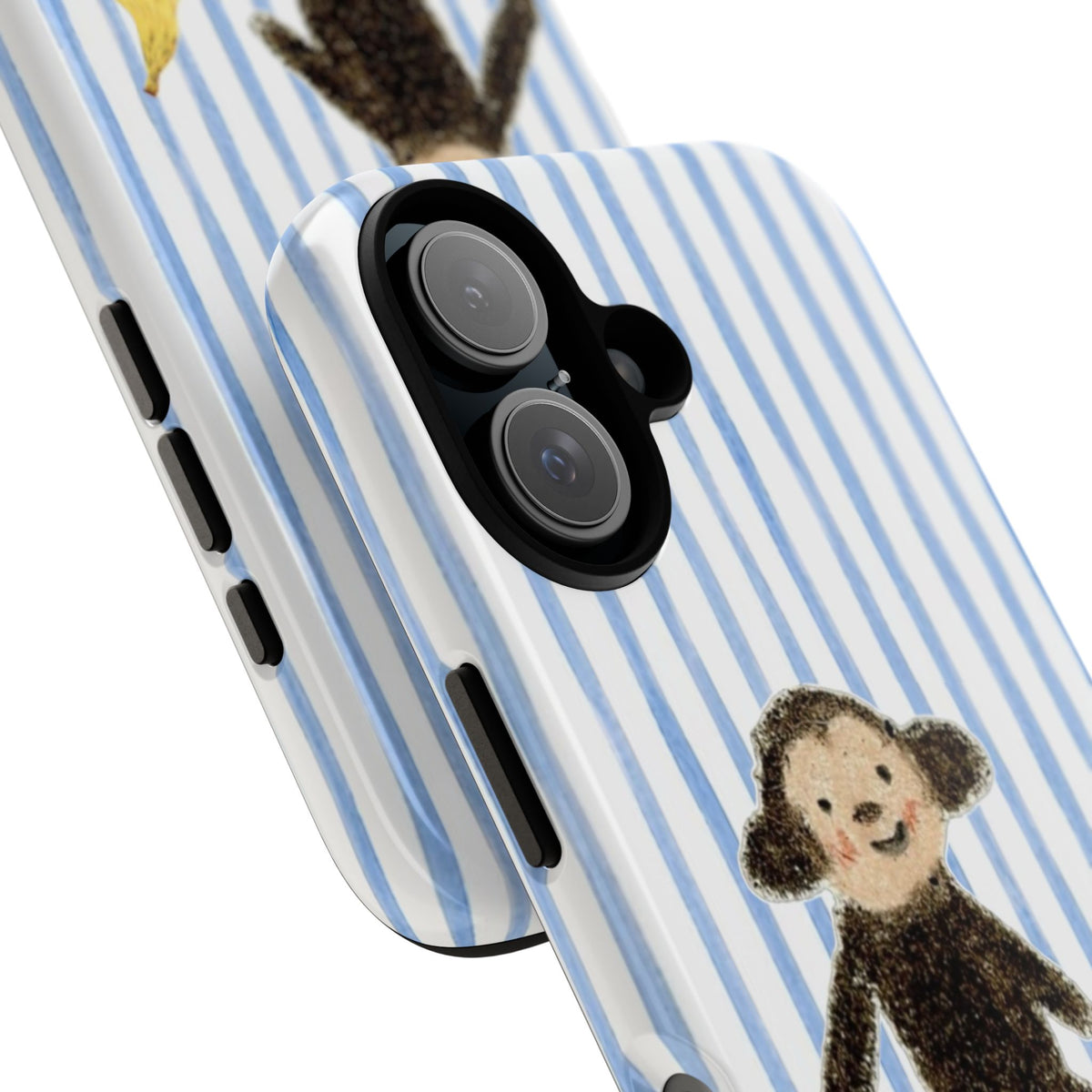 Striped Monkey Phone Case