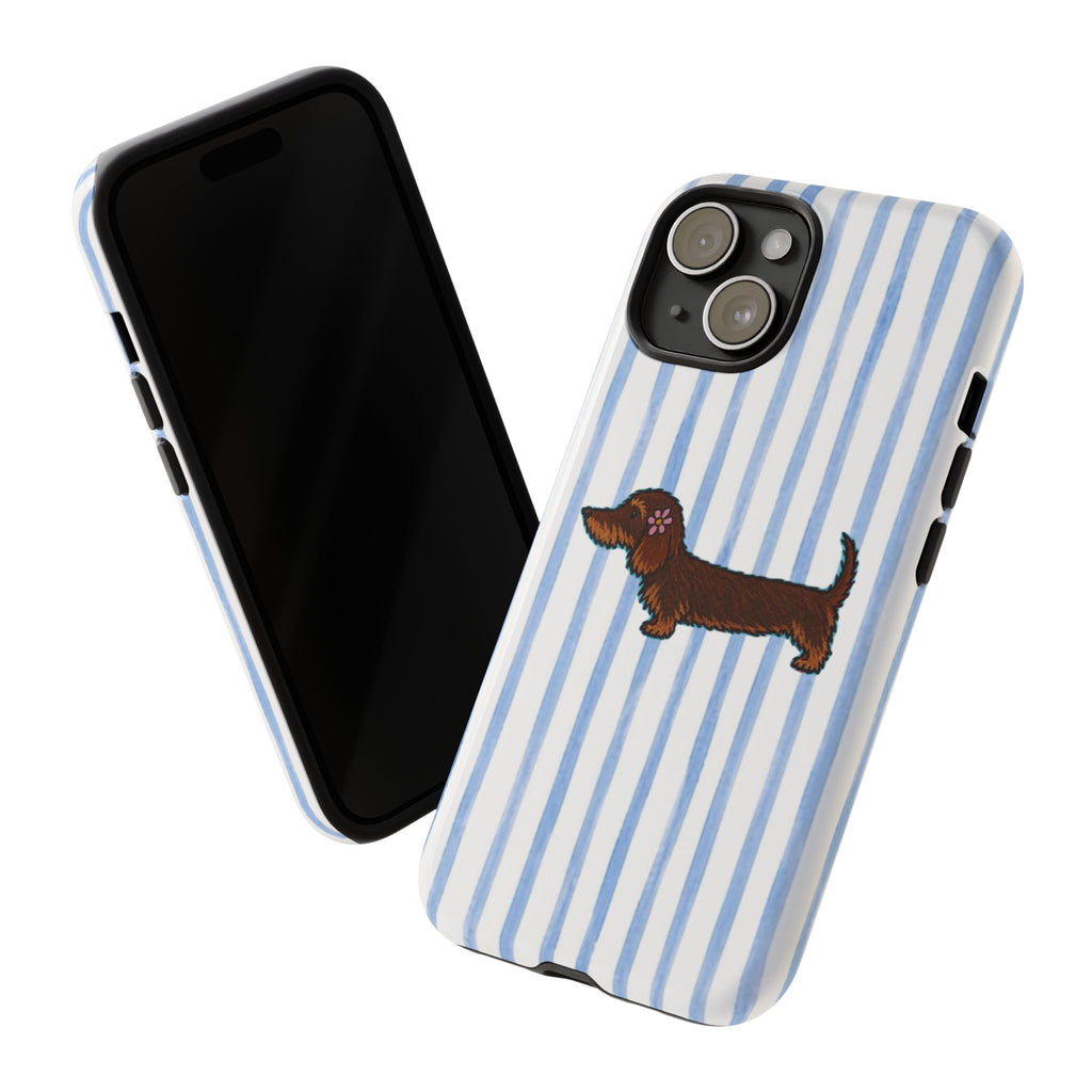 Wire Haired Dachshund Stripe Phone Case