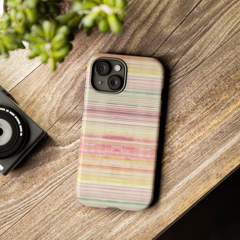 Pastel Striped Tough Phone Case