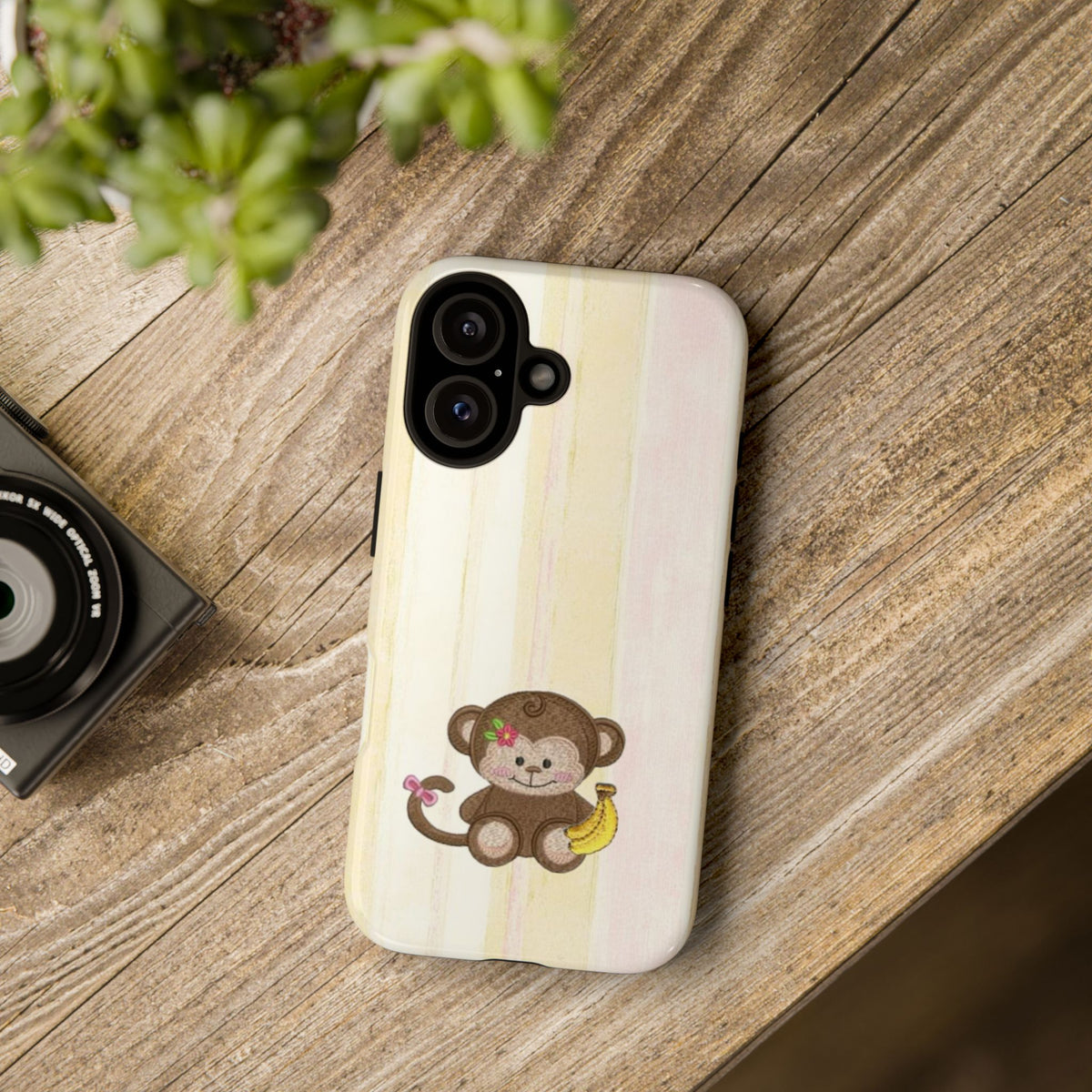 Cute Monkey Banana Phone Case