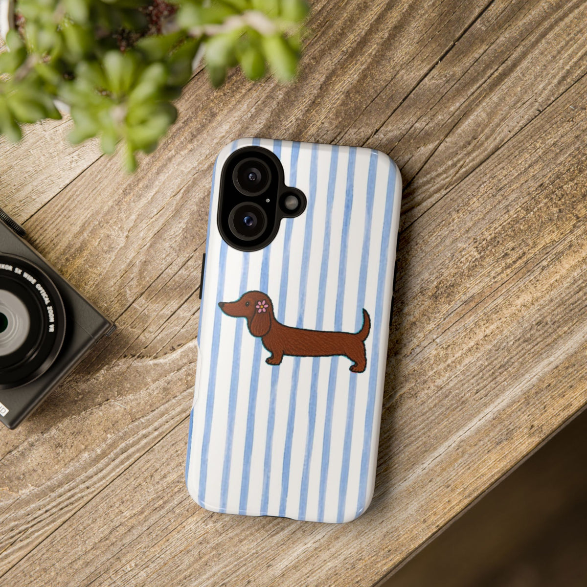 Dachshund Stripe Tough Phone Case
