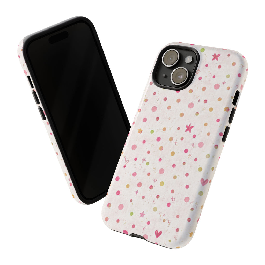 Pastel Hearts & Stars Tough Phone Case