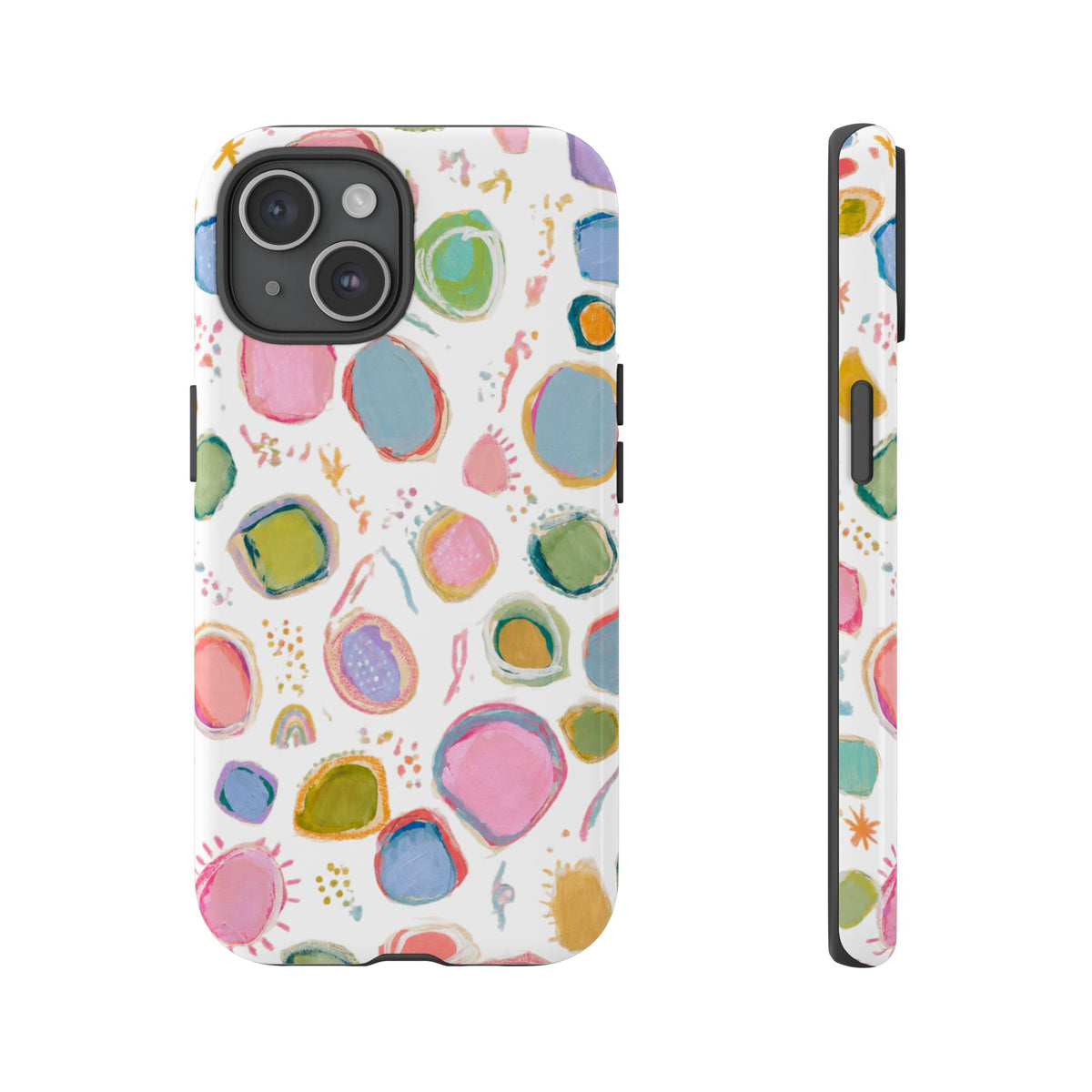 Colorful Abstract Shapes Tough Phone Case