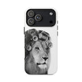 Lion with Hair Rollers Phone Case