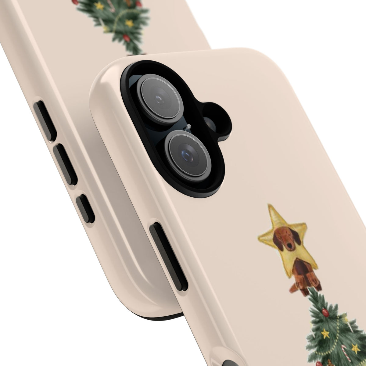 Christmas Tree Tough Phone Case with Star Tree Topper
