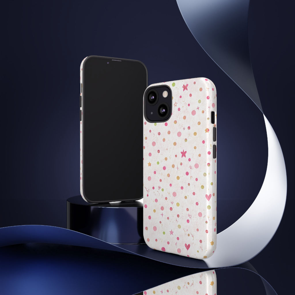 Pastel Hearts & Stars Tough Phone Case