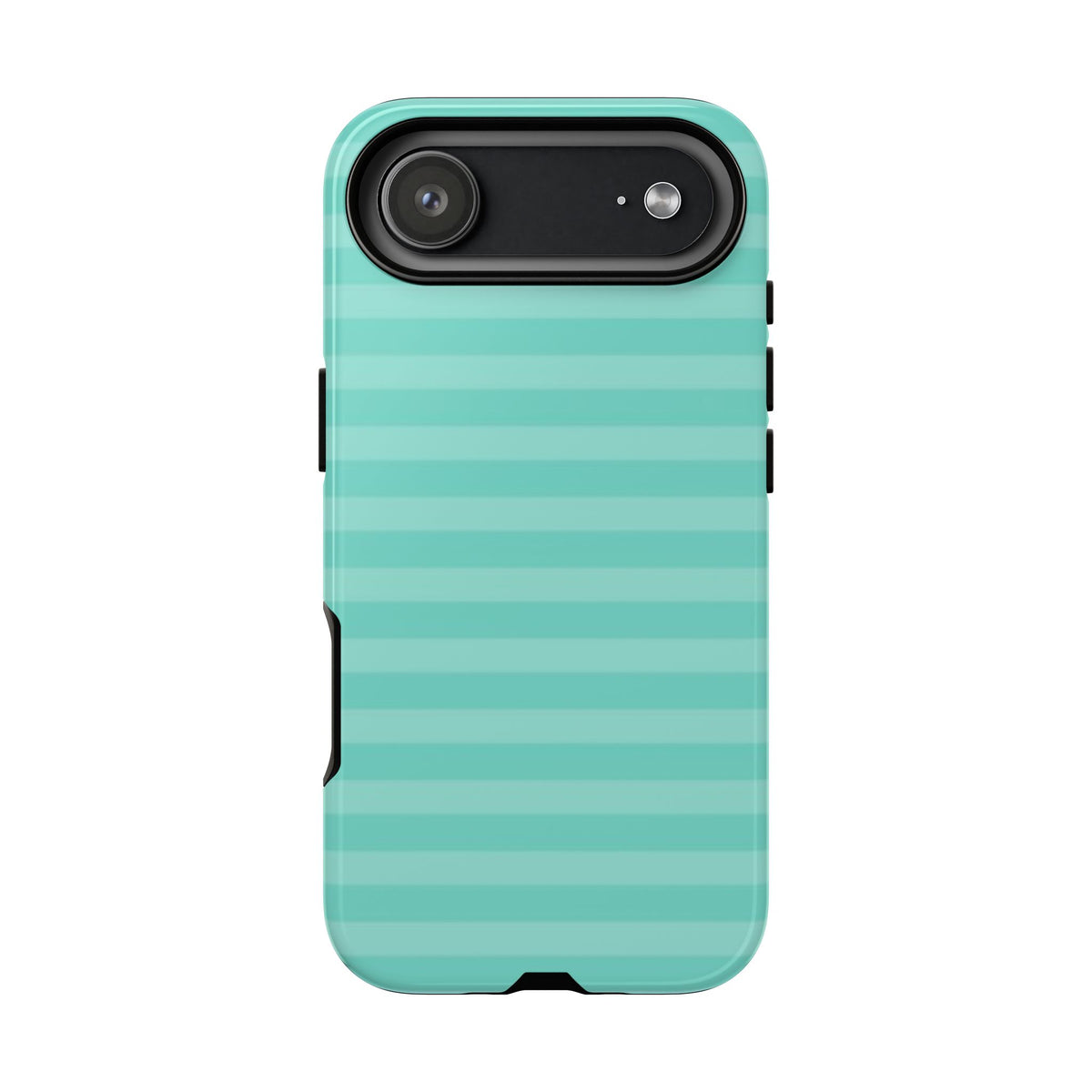 Aqua Mint Striped Phone Case
