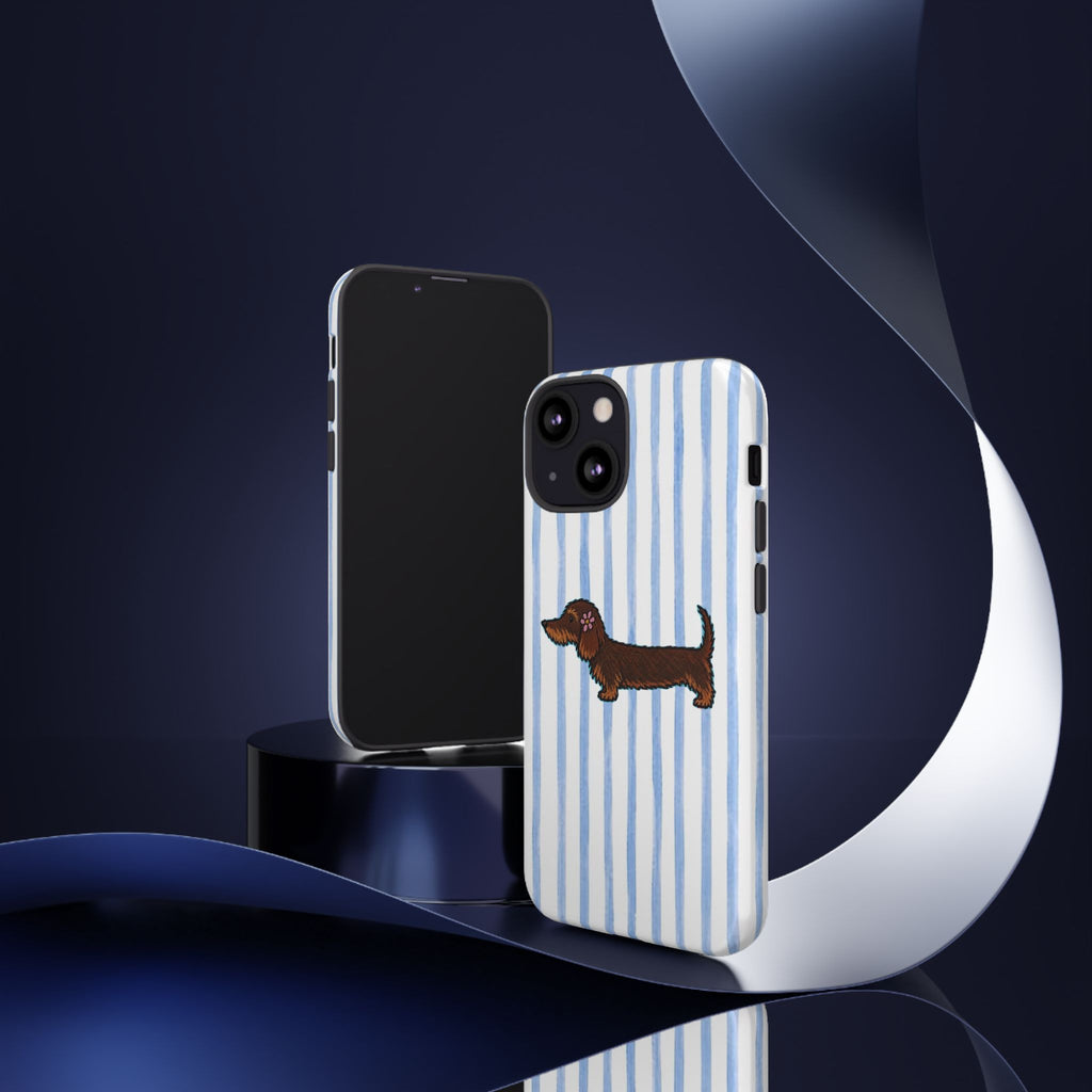 Wire Haired Dachshund Stripe Phone Case