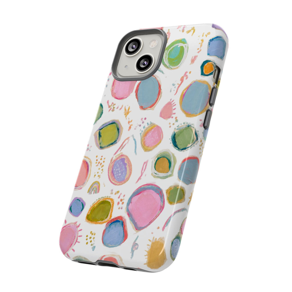 Colorful Abstract Shapes Tough Phone Case