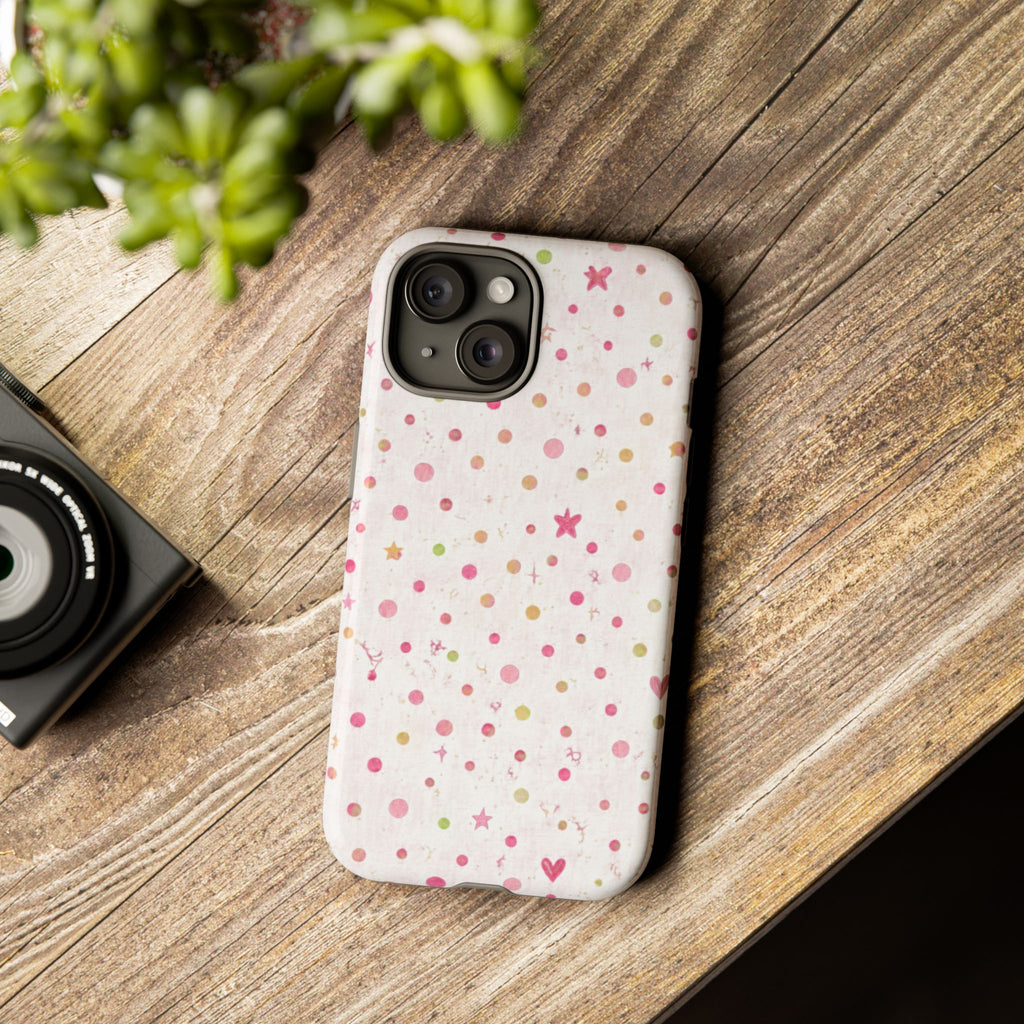 Pastel Hearts & Stars Tough Phone Case