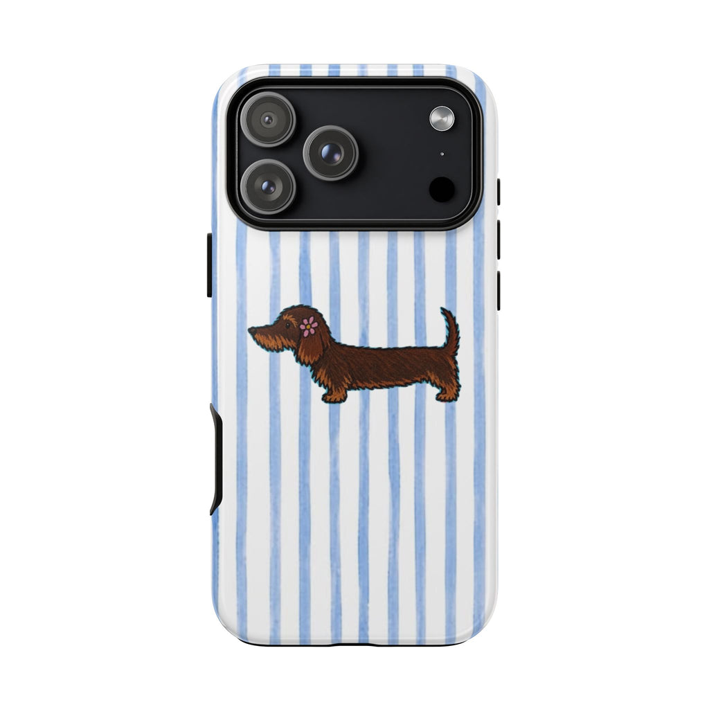 Wire Haired Dachshund Stripe Phone Case